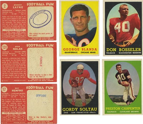 Baseball and Trading Cards - 1958 Topps Football Card Set
