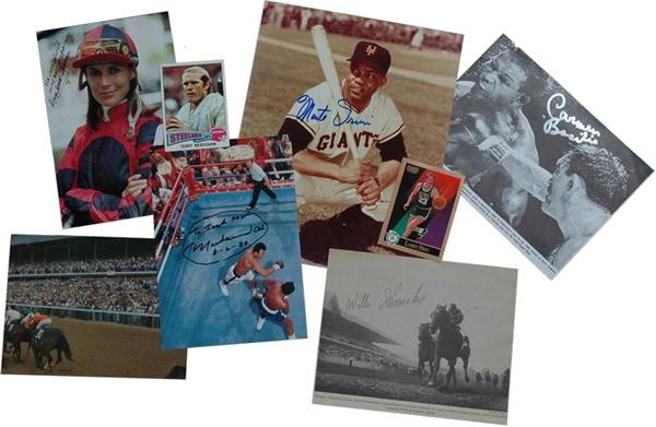 Large Collection of Signed Sports Letters, Cards, Photos & More (900+)