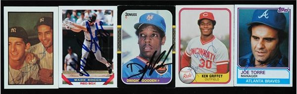Baseball Autographs - 350 Plus Signed New York Yankee Cards