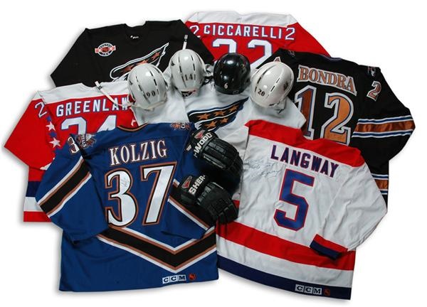 Hockey Equipment - Washington Capitals Collection with Signed and Game Used Items (12)