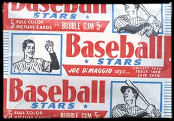 - 1953 Bowman Baseball Unopened 5 Cent Wax Pack