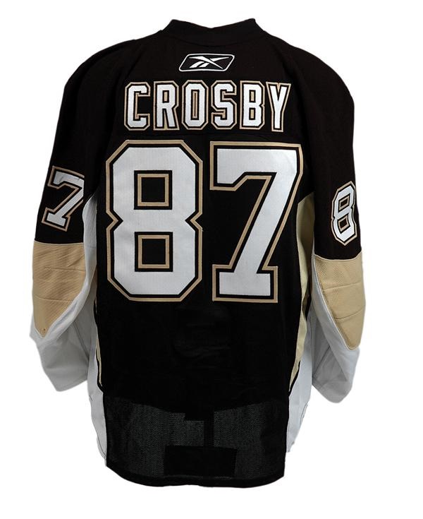 Hockey Equipment - 2008-09 Sidney Crosby Pittsburgh Penguins Game Worn Jersey