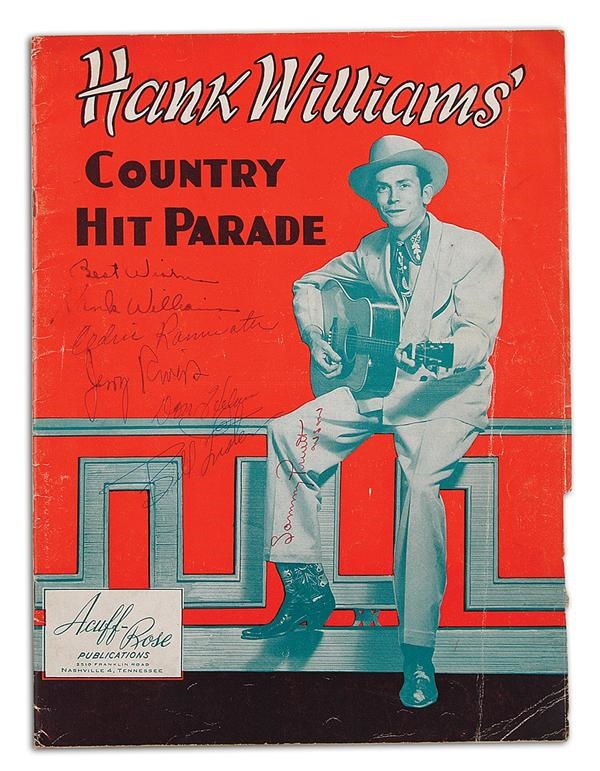 - Hank Williams and the Drifting Cowboys Signed Song Book