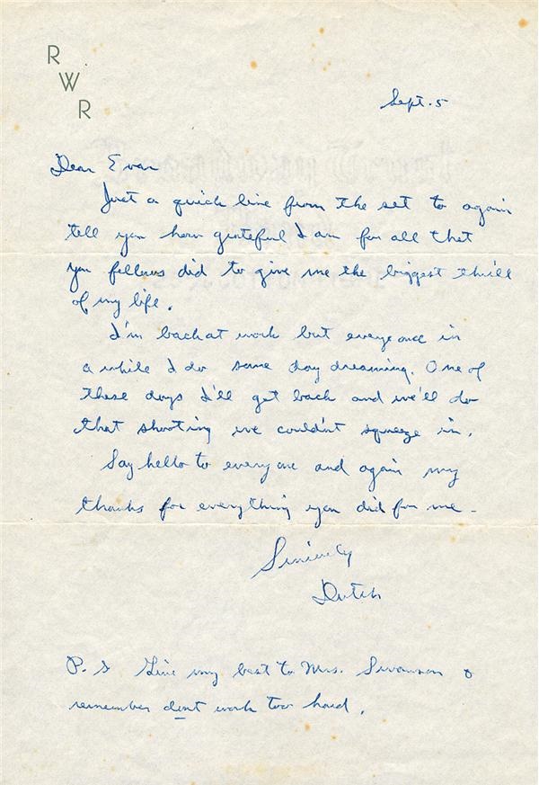 - Vintage Ronald Reagan Signed Handwritten Letter