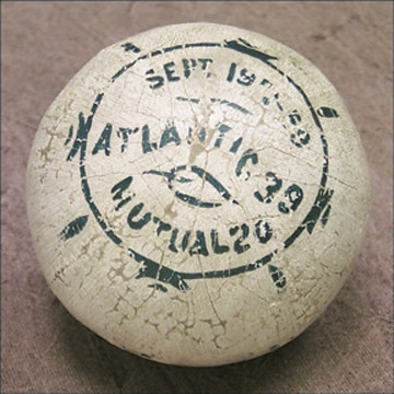19th Century Baseball - 1859 Trophy Ball from Hoboken's Elysian Fields