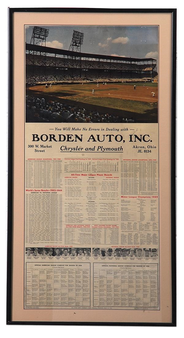 - 1950 American and National League Advertising Schedule