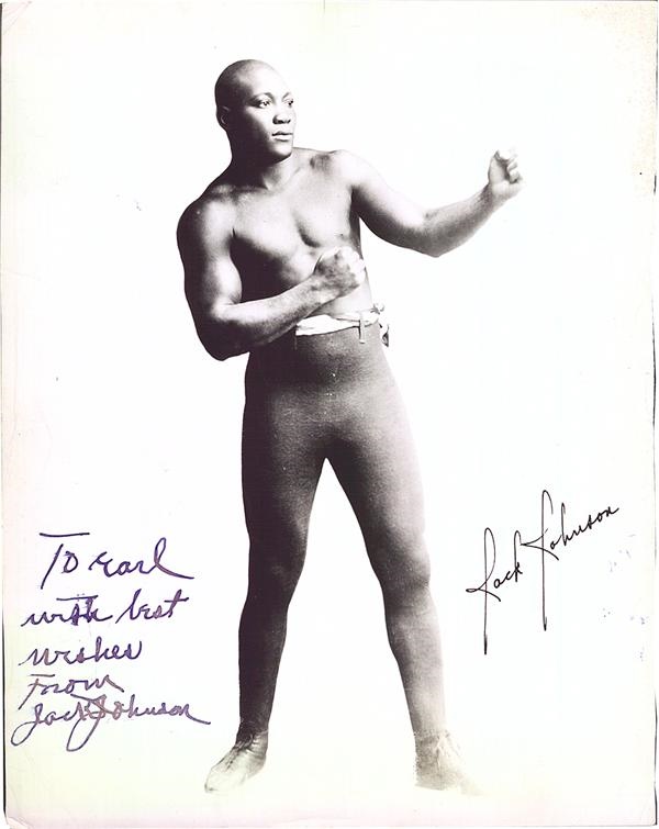 The Earl Grenninger Signed Photograph Collection - Jack Johnson Signed Photograph