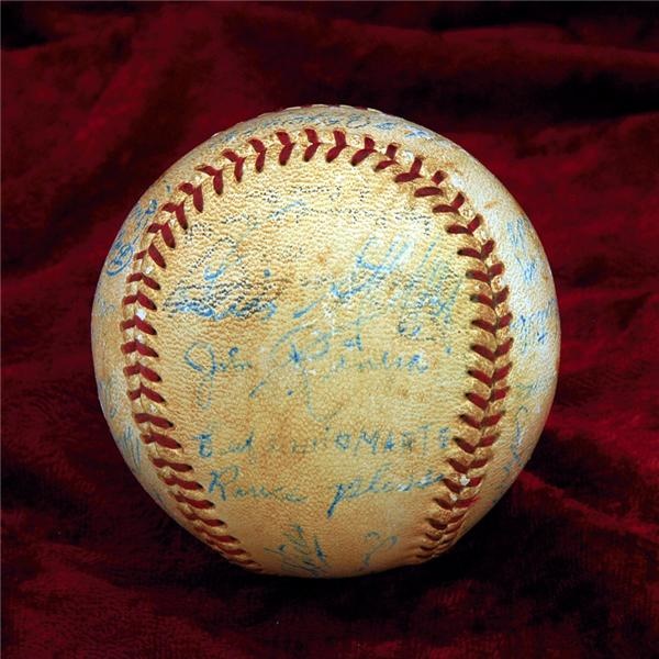 Baseball Memorabilia - Earliest Hank Aaron Signed Baseball - 1953-54 Caguas Championship