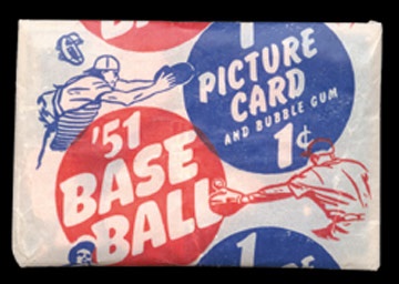 - 1951 Bowman Baseball Unopened Wax Pack
