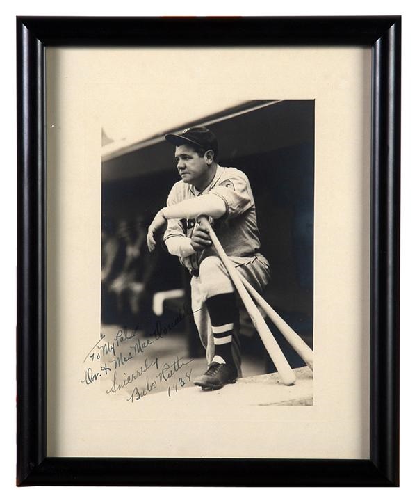 Babe Ruth - Babe Ruth Signed George Burke Photograph