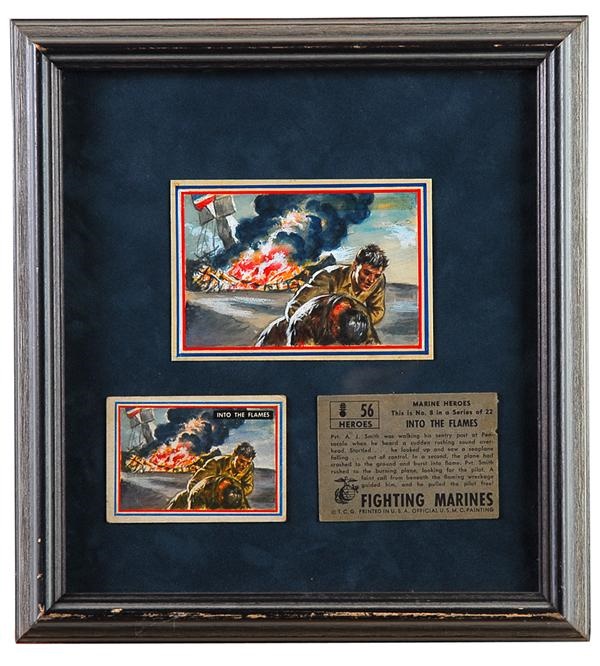 - 1953 Topps Fighting Marines Original Artwork