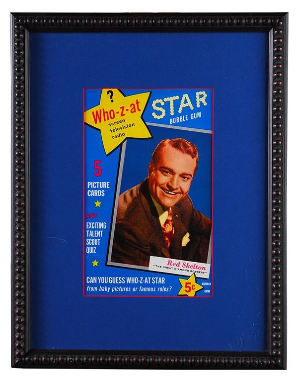 - 1953 Topps Who-z-at Star Advertising Poster with Red Skelton