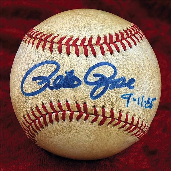 Pete Rose & Cincinnati Reds - Pete Rose 4,192 Hit Game Used Baseball