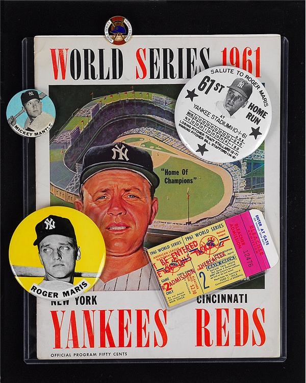 - 1961 World Series Shadow Box Collection (6)