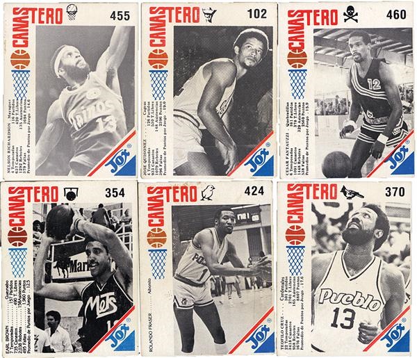 - Scarce 1970s Jox Puerto Rican Basketball Cards (40)