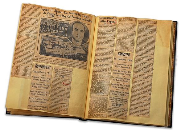 - 1920s-30s Al Capone Vintage Scrapbook
