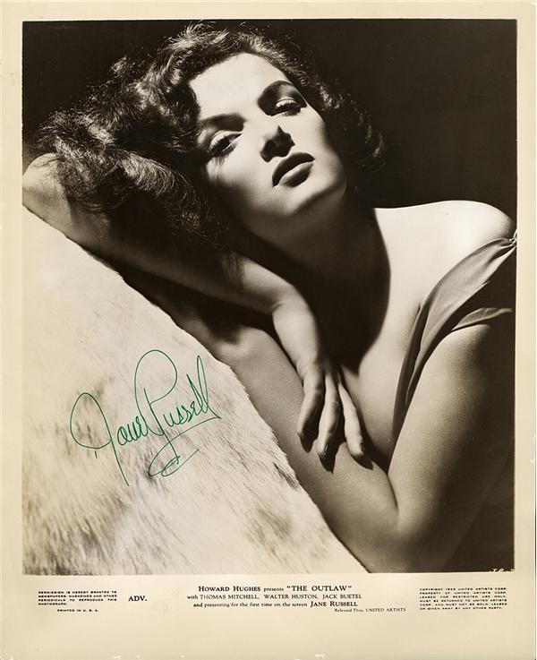 - Jane Russell “The Outlaw” In Person Vintage Signed Movie Still