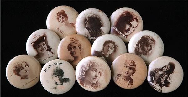 - 19th Century Actresses Sweet Caporal Cigarettes Pins (39)