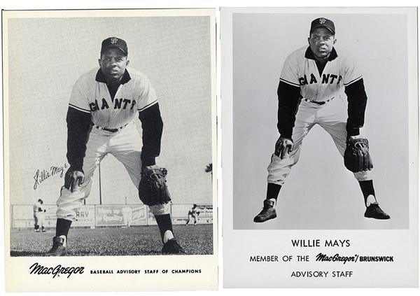 - Rare Willie Mays MacGregor Advisory Staff Premium Photos (2)