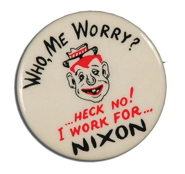 - Richard Nixon MAD Magazine Campaign Pin