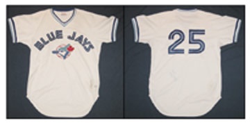 - 1977 First Year Toronto Blue Jays Doug Ault Game Worn Jersey