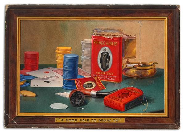 - 1930s Prince Albert Poker Game Original Art