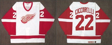 1996 Dino Ciccarelli Detroit Red Wings Game Worn Jersey