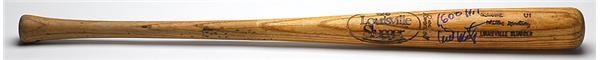 - Willie Montanez 1600th Hit Game Used Bat & Ball