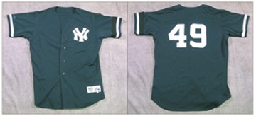 NY Yankees, Giants & Mets - 2000 Ron Guidry Spring Training Worn Jersey