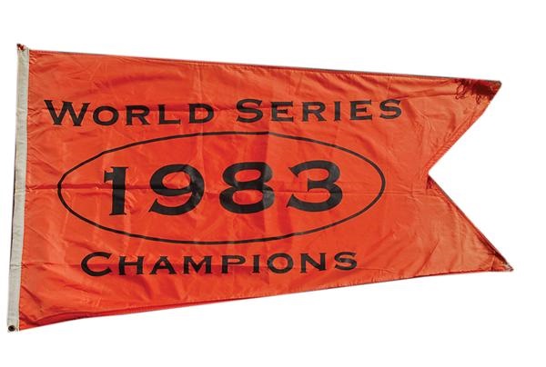Ernie Davis - 1983 Baltimore Orioles World Champions Banner