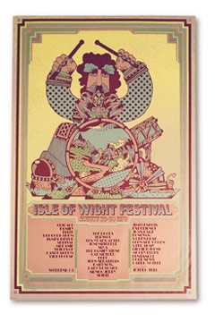 Jimi Hendrix - Isle of Wight Festival Poster