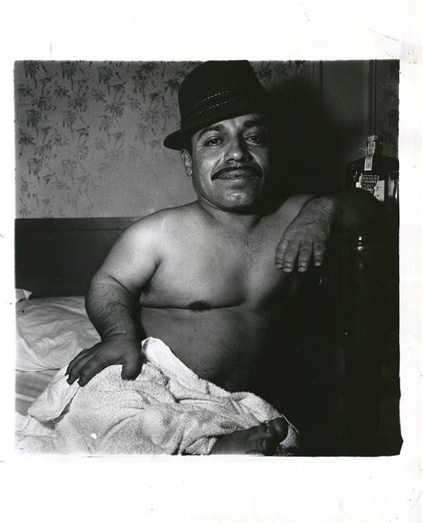 Art - Mexican Dwarf In His Hotel Room In New York City by Diane Arbus
