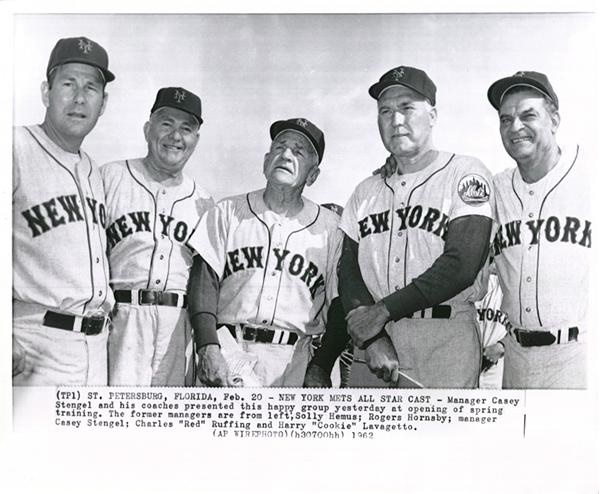 Baseball - 1962 Mets Coaching Staff