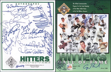 Ted Williams - President Bush & Ted Williams HOF Signed Induction Program