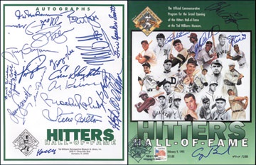 - President Bush & Ted Williams HOF Signed Induction Program