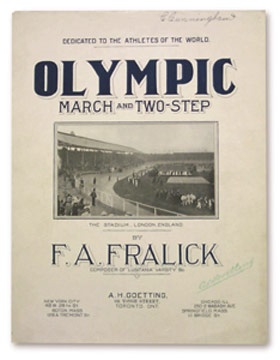 1908 Olympic Sheet Music