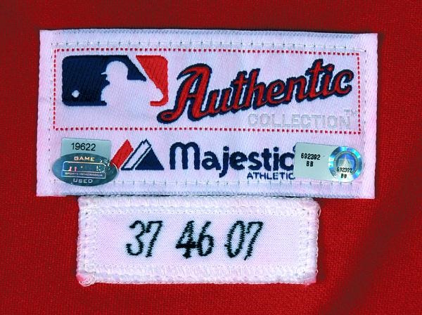- 2007 Hideki Okajima Boston Red Sox Game Issued Jersey