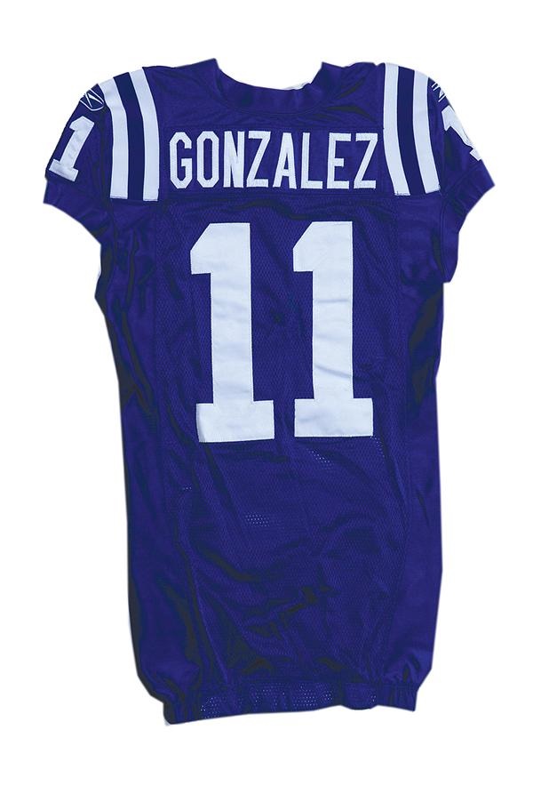- 2007-08 Anthony Gonzalez Indianapolis Colts Game Used Jersey (Team LOA)