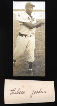 Cuban Sports Memorabilia - 1948 Josh Gibson Photograph