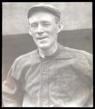 Braves - 1914 Johnny Evers Signed Conlon Photograph