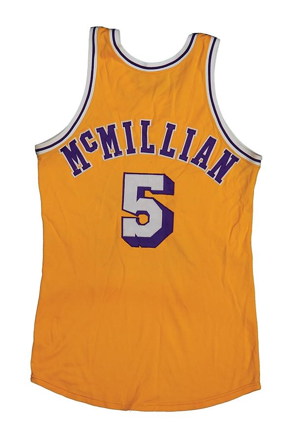 - Circa 1972 Jim McMillian Los Angles Lakers Game Used Jersey