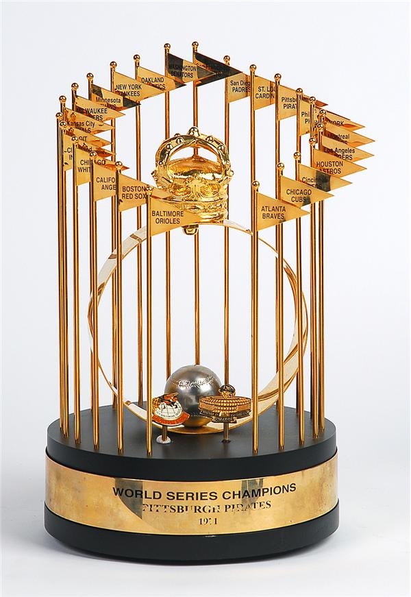 Clemente and Pittsburgh Pirates - 1971 Pittsburgh Pirates World Series Trophy