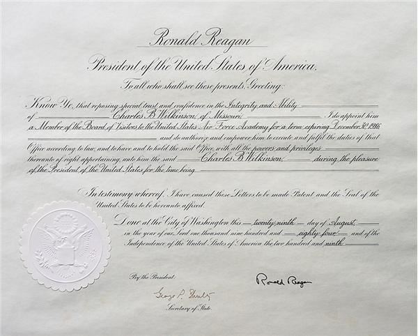 - Signed Presidential Commendations Presented To Bud Wilkinson (5)