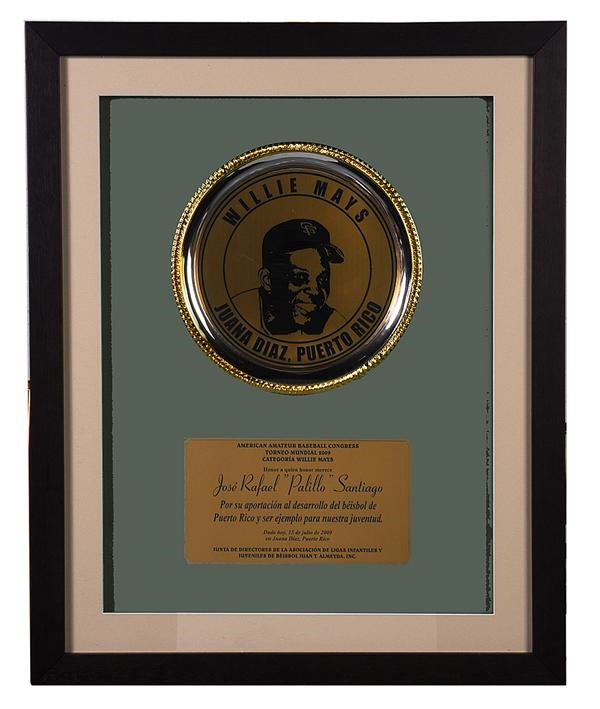 Ernie Davis - Important Willie Mays Presentational Award