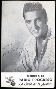 - 1950's Elvis Presley Cuban Advertising Card