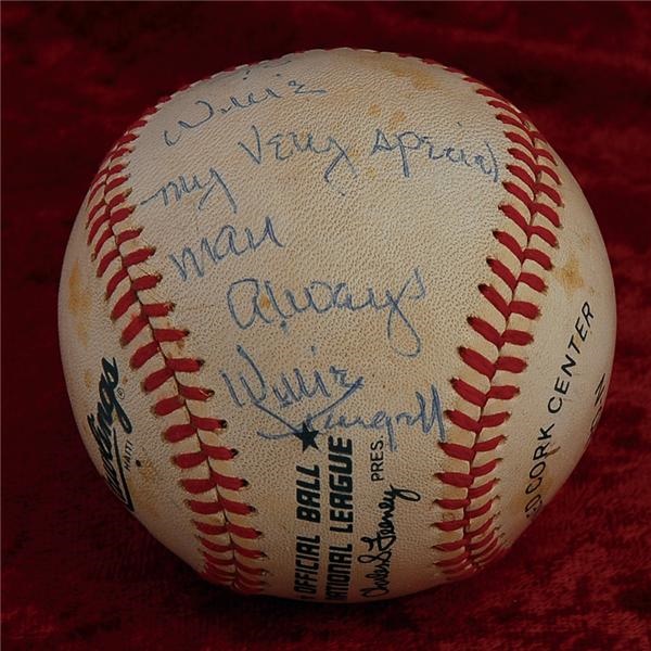 Willie Montanez - Willie Stargell Single Signed Baseball Personalized to Willie Montanez
