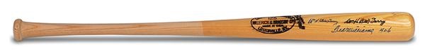 - Bill Terry and Ted Williams Autographed Bat