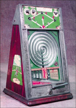 Coin Operated Machines - 1920's World Champion Baseball Coin-Op (9x17.5x9.5")