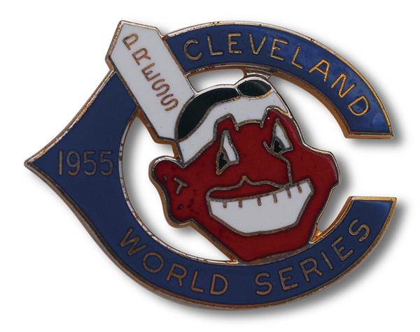 - 1955 Cleveland Indians Phantom World Series Press Pin