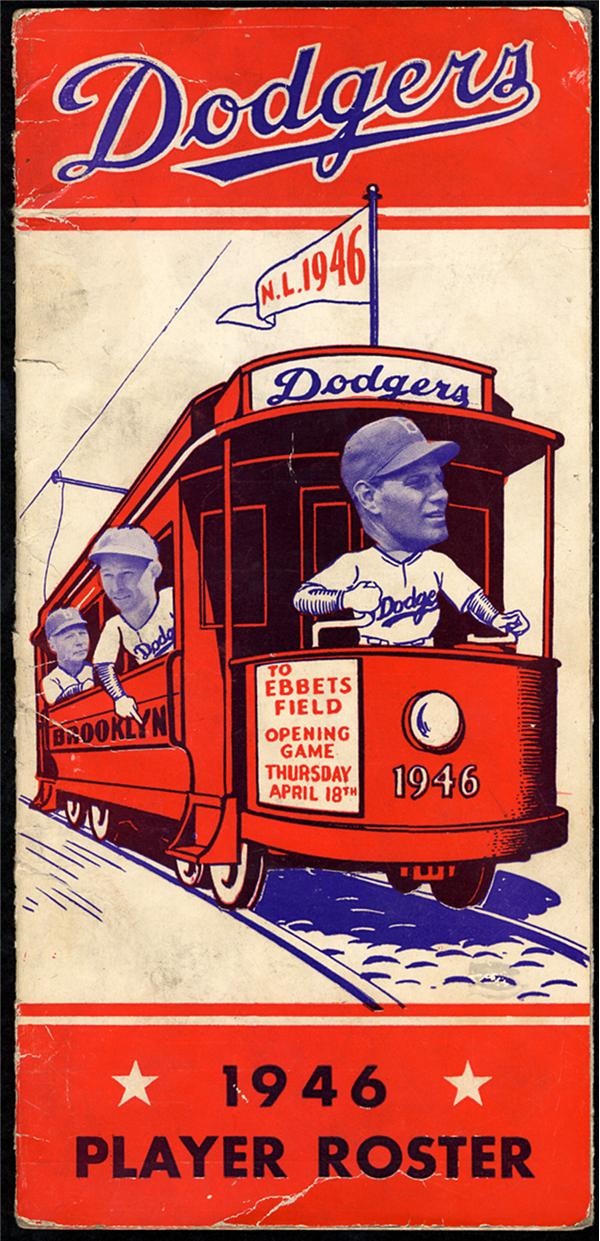 - Collection of Brooklyn and Los Angeles Dodgers Yearbooks, Score Cards and Photos